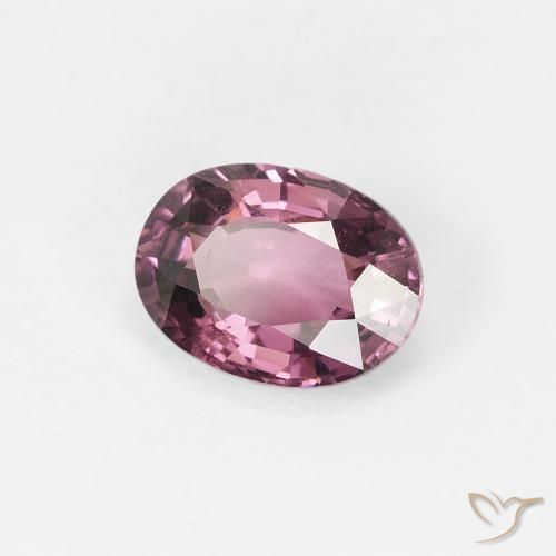 Espinélio roxo avermelhado Natural 1.02ct, Corte Oval, VS