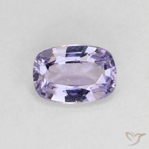 Espinélio violeta natural 0,83ct, almofada cortada, VS