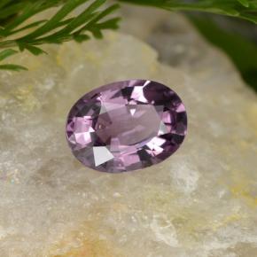 Espinélio roxo natural 0,97ct, corte oval, VVS-VS