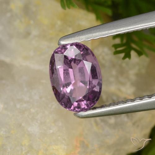 Espinélio Malva Roxo Escuro Natural 1.05ct, oval, VS-SI
