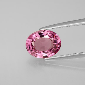 Espinélio rosa natural 1,69ct, corte oval, VS