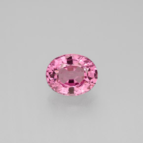 Espinélio rosa natural 1,48ct, corte oval, VVS-VS