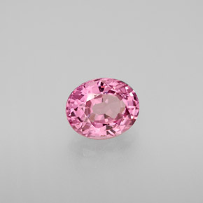Espinélio rosa natural 1,48ct, corte oval, VVS-VS