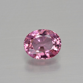 Espinélio rosa natural 1,16ct, corte oval, VS