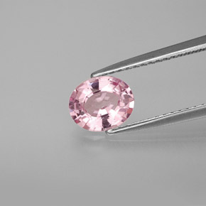 Espinélio rosa natural 1,03ct, corte oval, VS