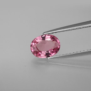 Espinélio rosa natural 0,99ct, corte oval, VS