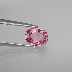 Espinélio rosa natural 0,99ct, corte oval, VS