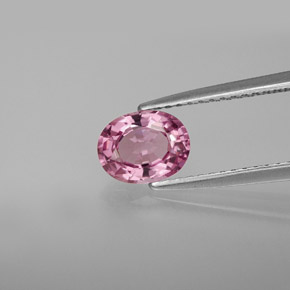 Espinélio rosa natural 1,05ct, corte oval, VS
