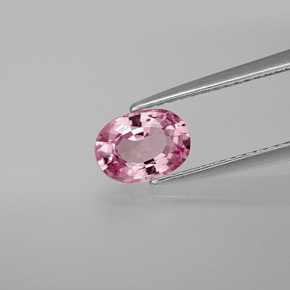 Espinélio rosa natural 1,05ct, corte oval, VS