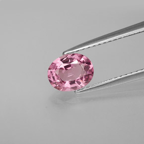 Espinélio rosa natural 1,08ct, corte oval, VVS-VS