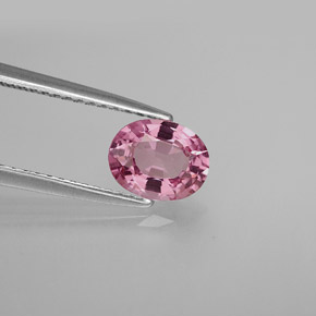 Espinélio rosa natural 1,08ct, corte oval, VVS-VS