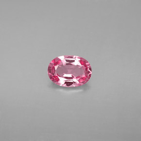 Espinélio rosa natural 0,80ct, corte oval, VVS-VS