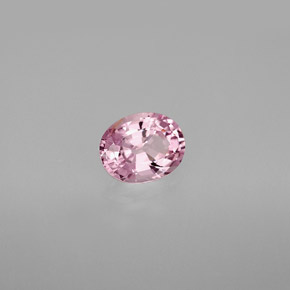 Espinélio rosa natural 0,97ct, corte oval, VS