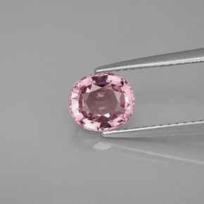 Espinélio rosa natural 1,46ct, corte oval, VVS-VS