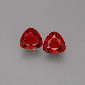 Pedras preciosas de espinélio vermelho natural de  ct, trillion, VS