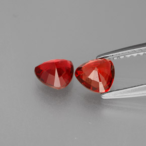 Pedras preciosas de espinélio vermelho natural de  ct, trillion, VS