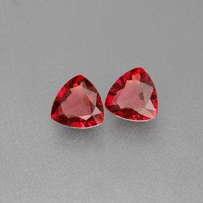 Pedras preciosas de espinélio vermelho natural de  ct, trillion, VS