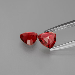 Pedras preciosas de espinélio vermelho natural de  ct, trillion, VS