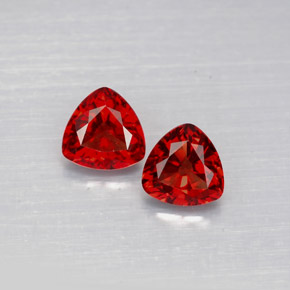 Pedras preciosas de espinélio vermelho natural de  ct, trillion, VS
