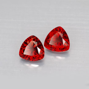 Pedras preciosas de espinélio vermelho natural de  ct, trillion, VS