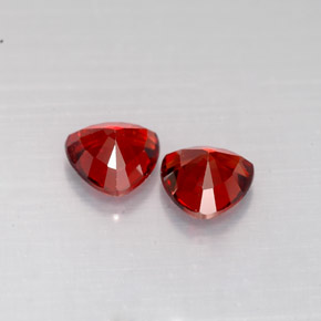 Pedras preciosas de espinélio vermelho natural de  ct, trillion, VS