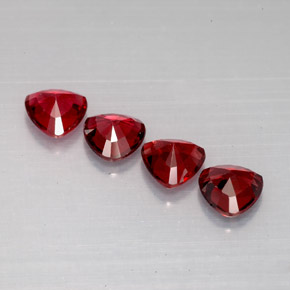 Pedras preciosas de espinélio vermelho natural de  ct, trillion, VS