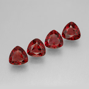 Pedras preciosas de espinélio vermelho natural de  ct, trillion, VS