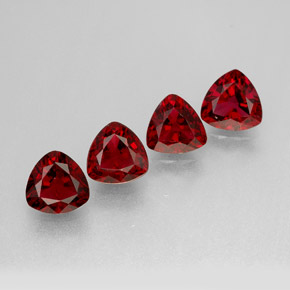 Pedras preciosas de espinélio vermelho natural de  ct, trillion, VS