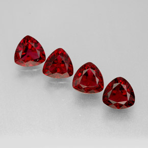 Pedras preciosas de espinélio vermelho natural de  ct, trillion, VS