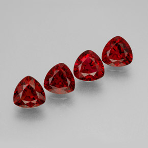 Pedras preciosas de espinélio vermelho natural de  ct, trillion, VS