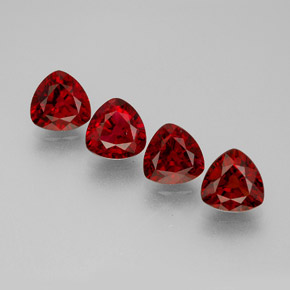 Pedras preciosas de espinélio vermelho natural de  ct, trillion, VS