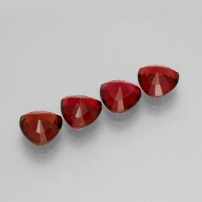 Pedras preciosas de espinélio vermelho natural de  ct, trillion, VS