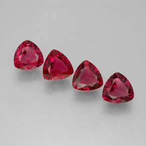 Pedras preciosas de espinélio vermelho natural de  ct, trillion, VS
