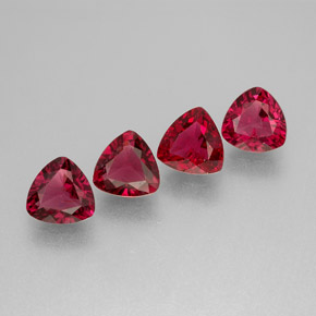 Pedras preciosas de espinélio vermelho natural de  ct, trillion, VS