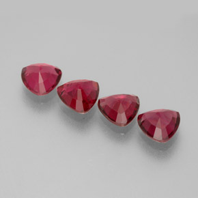 Pedras preciosas de espinélio vermelho natural de  ct, trillion, VS