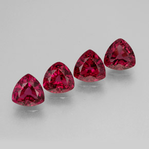Pedras preciosas de espinélio vermelho natural de  ct, trillion, VS