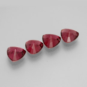 Pedras preciosas de espinélio vermelho natural de  ct, trillion, VS