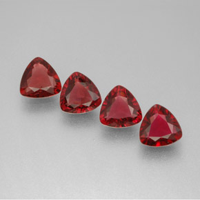 Pedras preciosas de espinélio vermelho natural de  ct, trillion, VS