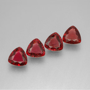 Pedras preciosas de espinélio vermelho natural de  ct, trillion, VS