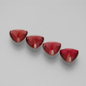 Pedras preciosas de espinélio vermelho natural de  ct, trillion, VS