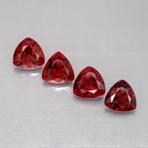 Pedras preciosas de espinélio vermelho natural de  ct, trillion, VS