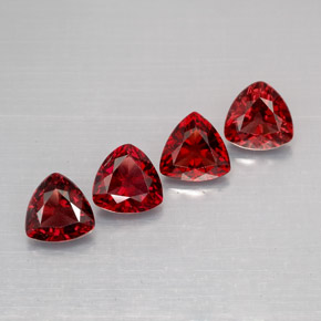Pedras preciosas de espinélio vermelho natural de  ct, trillion, VS