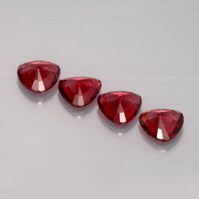 Pedras preciosas de espinélio vermelho natural de  ct, trillion, VS