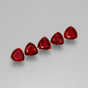 Pedras preciosas de espinélio vermelho natural de  ct, trillion, VS