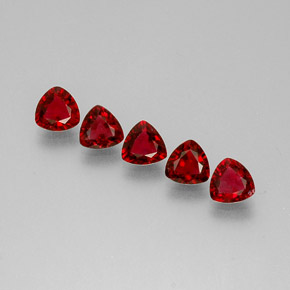 Pedras preciosas de espinélio vermelho natural de  ct, trillion, VS
