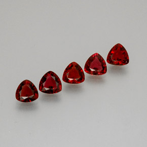 Pedras preciosas de espinélio vermelho natural de  ct, trillion, VS