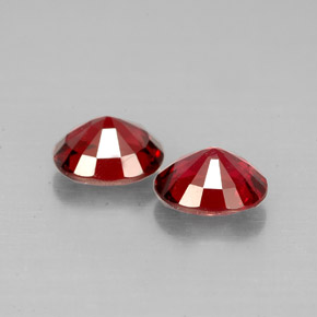 Pedras preciosas de espinélio vermelho natural de  ct, corte oval, VS