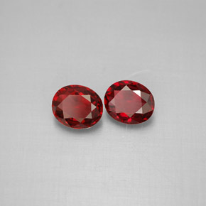 Pedras preciosas de espinélio vermelho natural de  ct, corte oval, VS