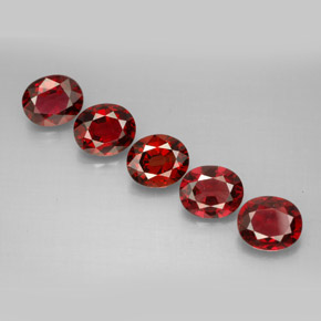Pedras preciosas de espinélio vermelho natural de  ct, corte oval, VS