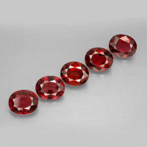 Pedras preciosas de espinélio vermelho natural de  ct, corte oval, VS
